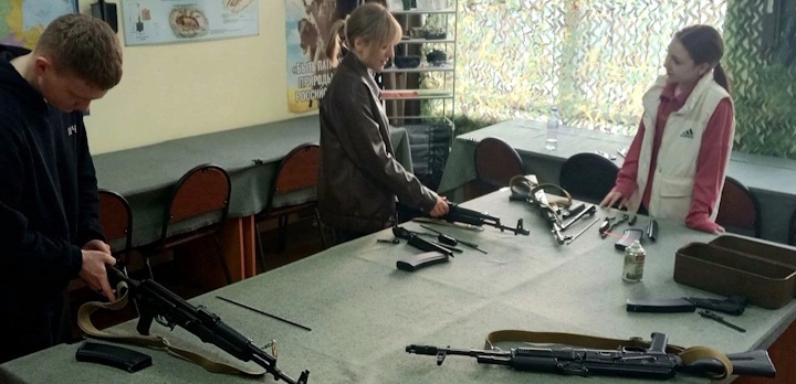 Занятие для курсантов военно-патриотического клуба Верхневолжского ГАУ