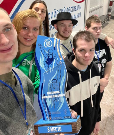 Третье место в IV всероссийском фестивале «Плавание объединяет»