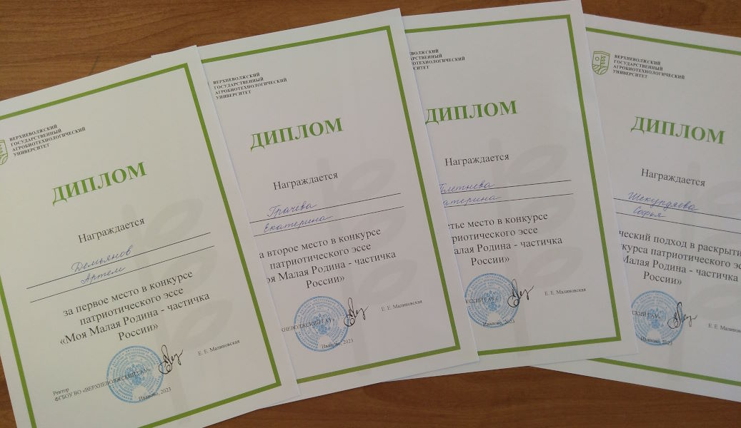Конкурс патриотического эссе «Моя Малая Родина - частичка России»
